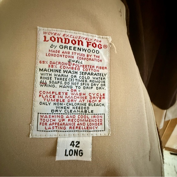 London Fog Maincoats Classic Tan Trench Coat - Picture 5 of 10